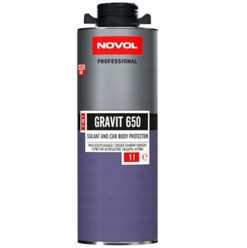 NOVOL GRAVIT 650 MASA ŚRODEK OCHRONY 2w1 CZARNY 1L