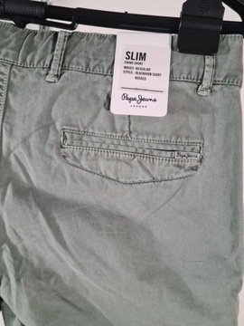 BAWEŁNIANE SZORTY CHINO Pepe jeans 31