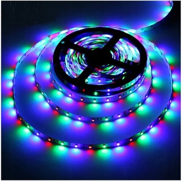 НАБОР ЦВЕТНОЙ RGB СВЕТОДИОДНОЙ ЛЕНТЫ 5М + ПУЛЬТ ДИСТАНЦИОННОГО УПРАВЛЕНИЯ + БЛОК ПИТАНИЯ ПОДАРОЧНАЯ СВЕТОДИОДНАЯ ЛЕНТА