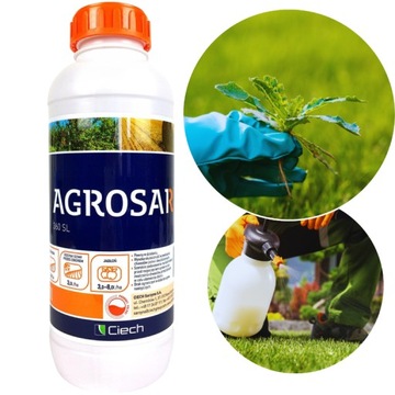 AGROSAR 360 SL 1L ZWALCZA CHWASTY GLIFOSAT HERBICYD CHWASTOBÓJCZY CIECH