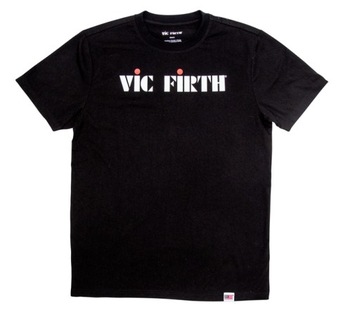 VIC FIRTH T-shirt Black Logo Tee XL