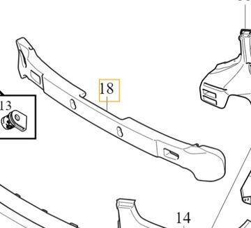 VOLVO C40 XC40 VÝZTUHA ABSORBÉR NÁRAZNÍKU PŘEDNÍ OE