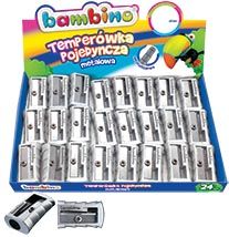 St.Majewski Temperówka Bambino metalowa pojedyńcza