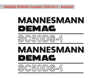 KOMPLET naklejek DEMAG CS50 DS1 naklejki