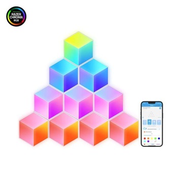 Panel Świetlny LED RGBIC 10szt Hexagon 3D Sterowanie Aplikacja Govee