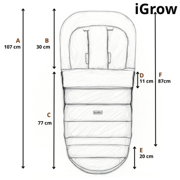 РЕГУЛИРУЕМЫЙ ДЕТСКИЙ СПАЛЬНЫЙ МЕШОК С УТЕПЛЕНИЕМ НАТУРАЛЬНОЙ ШЕРСТЬЮ 0-36M iGrow NORDICO