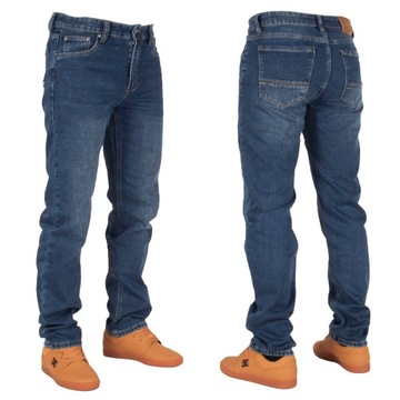 Spodnie męskie jeans W:33 84 CM L:32 granat