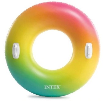 Dmuchane koło pływania 122cm uchwyty INTEX 58202