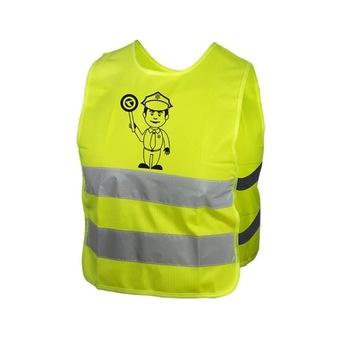 Kamizelka odblaskowa Dziecięca KLS Kellys Starlight Police yellow żółta S