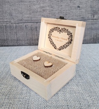 КОРОБКА ДЛЯ КОНВЕРТОВ И ОБРУЧАЛЬНЫХ КОЛЬЦ С ГРАВИРОВКОЙ