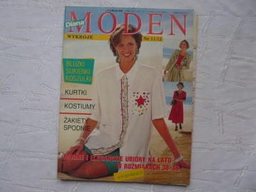 Diana Moden NR 11 WYKROJE BLUZKI SUKIENKI KOSZULKI