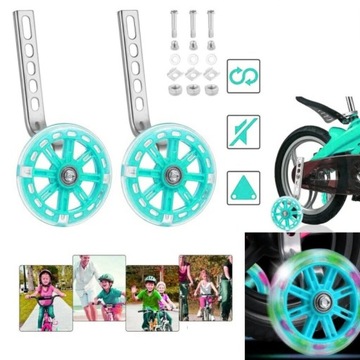 БОКОВЫЕ КОЛЕСА ДЛЯ ДЕТСКОГО ВЕЛОСИПЕДА ВЕЛОСИПЕДНЫЕ КОЛЕСА С ОСВЕЩЕНИЕМ ДЛЯ ОБУЧЕНИЯ ЕЗДЫ