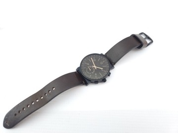 Hybrydowy smartwatch Fossil Barstow Dark Brown Leather - FTW1186