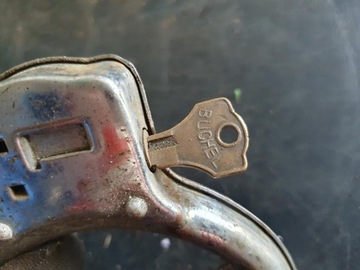 СТАРЫЙ АНТИЧНЫЙ ВЕЛОСИПЕДНЫЙ ЗАМОК ОРИГИНАЛ PRL