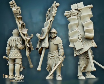 Квестовые рыцари пешком CMD -Highlands Miniatures