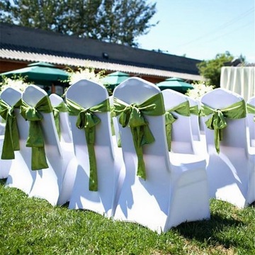 Чехлы НА СТУЛ БЕЛЫЕ ТОЛСТЫЕ 200г ДЛЯ ПРИЧАСТИЯ И СВАДЬБЫ 20шт