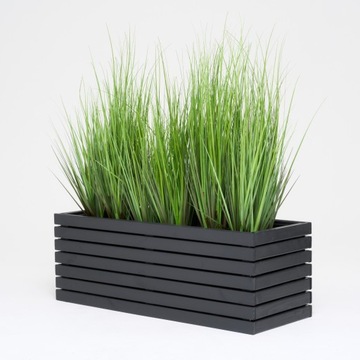 Duża donica ogrodowa antracytowa 100cm, wkład 3x18l taras balkon ogród