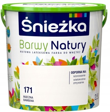 Farba Śnieżka Barwy Natury Mleczna Bawełna 2,5l
