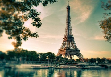 Fototapeta do salonu Wieża Eiffel Paryż 366x254 cm