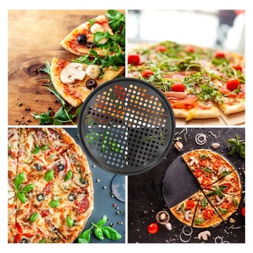 Противень для пиццы Противень для выпечки пиццы диаметром 32 см, антипригарный противень