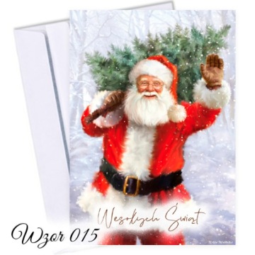 50szt KARTKI ŚWIĄTECZNE LOGO FIRMOWE BIZNESOWE INDYWIDUALNE KOPERTY