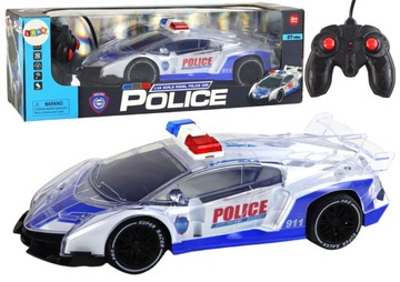 AUTO ŚWIECĄCE ZDALNIE STEROWANE `SAMOCHÓD POLICYJNY R/C POLICJA 300 LED