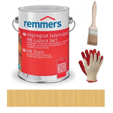 Remmers lasur 2,5L lazura do drewna 3w1 BEZBARWNY