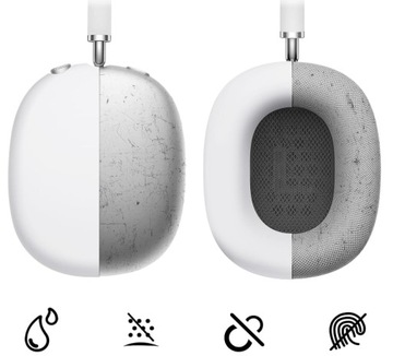 Silikonowe etui 3 w 1 do słuchawek AirPods Max, przezroczyste, miękkie, z