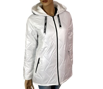 LEKKA KURTKA PIKOWANA WIOSENNA KAPTUR 4XL 56 58