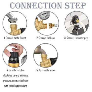 Регулятор давления воды на автодоме для кемпера,