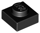 LEGO 3024 Płytka 1x1 Czarna 10 szt. NOWA