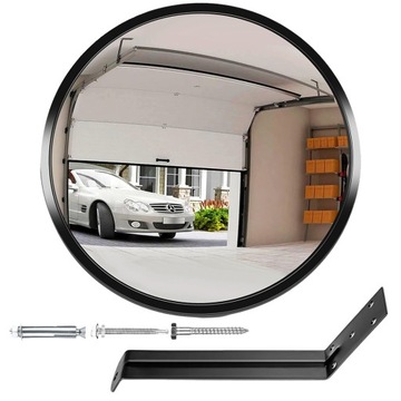LUSTRO DROGOWE MAGAZYNOWE PARKINGOWE SFERYCZNE 30CM + UCHWYT