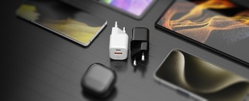 2x БЫСТРОЕ ЗАРЯДНОЕ УСТРОЙСТВО USB C ДЛЯ ТЕЛЕФОНА УНИВЕРСАЛЬНОЕ 20 Вт + 2x КАБЕЛЬ USB C 100 Вт