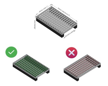 Решетка WEMA 1000x800 мм | шлепок. 30x2 | оцинкованный