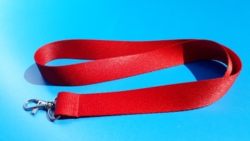 Темляк без принта, ширина 25 мм, красный.