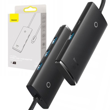 BASEUS HUB ADAPTER USB-C / 4x USB KABEL 0.25m