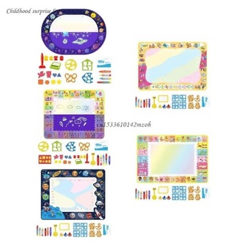 Kids Educational Aqua Magic-Doodle-Mat Drawing Canvas Learning Toy for Boys