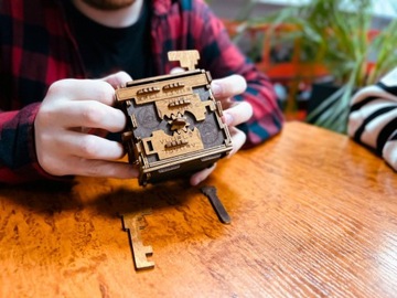 Квест-комната-головоломка с деревянным ящиком 3D Wooden.City Puzzle