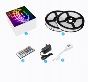 НАБОР BLUETOOTH 10M 600 RGB СВЕТОДИОДНАЯ ЛЕНТА ЦВЕТНАЯ С ПУЛЬТОМ ДИСТАНЦИОННОГО УПРАВЛЕНИЯ Водонепроницаемый РЕМЕНЬ