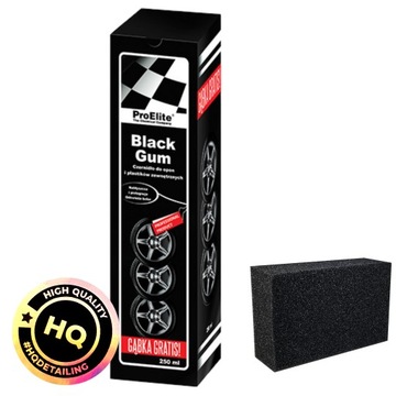 ProElite Black Gum 250 ml - Czernidło do opon