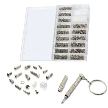 МИНИ-НАБОР ДЛЯ РЕМОНТА СТЕКЛОВ ЧАСОВЫЕ ВИНТЫ 1000 ШТ.