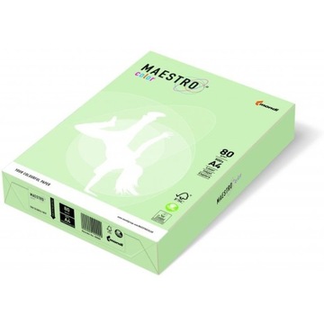 Papier ksero A4 80g MAESTRO COLOR GN27 jasna zieleń pastel
