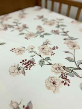 Prześcieradło do łóżeczka 120x60 royal garden bawełna premium
