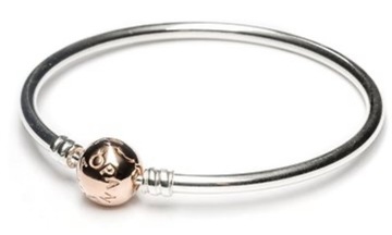 Pandora Bransoletka Bangle zapiecie Rose 19 cm