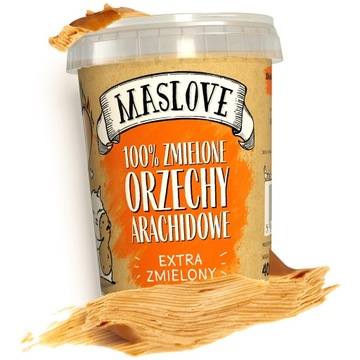 MASŁO ORZECHOWE 100% MASLOVE PEANUT BUTTER PASTA