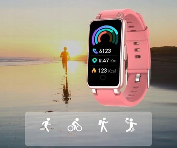 SMARTWATCH zegarek SMARTBAND Pulsometr Krokomierz