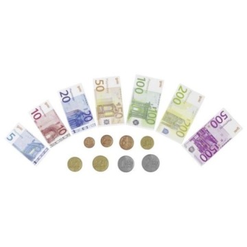 Комплект іграшкових банкнот і монет EURO