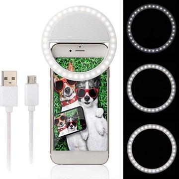 СЕЛФИ-ЛАМПА ДЛЯ ТЕЛЕФОНА, ПЛАНШЕТА, СВЕТОДИОДНОЕ КОЛЬЦО ДЛЯ ФОТОГРАФИЙ