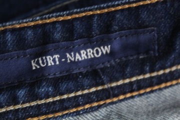 GUESS KURT-NARROW SPODNIE JEANS 34 BDB STAN