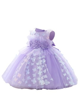 SUKIENKA ELEGANCKA KSIĘŻNICZKA WESELE 92/98